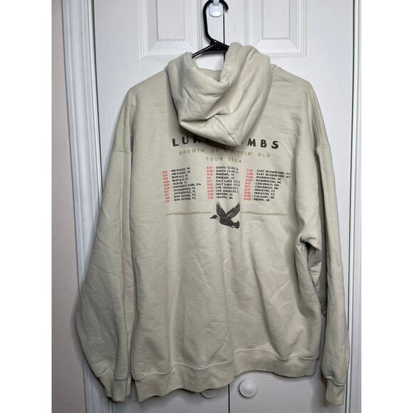LUKE COMBS XL 2024 Tour Hoodie Tan Unisex Tour Merch Sweatshirt - Picture 4 of 5